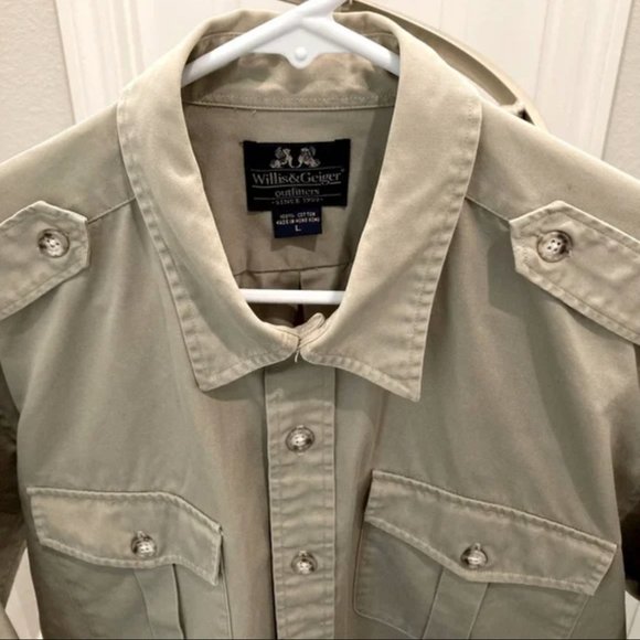 VTG Safari Shirt Willis & Geiger - Picture 2 of 6